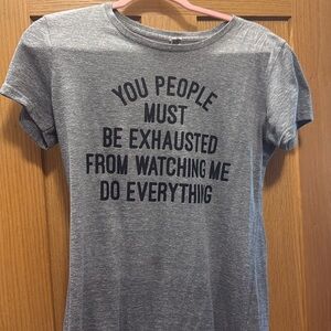 Grey t shirt novelty